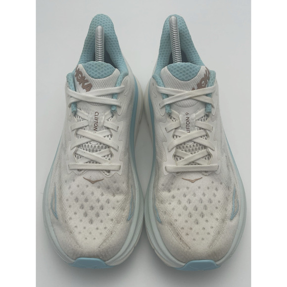 Hoka One One HOKA W Clifton 9 1132211 FTRS Women's Sz 9B White Sneakers - Picture 6 of 11